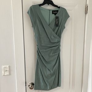 NWT Nicole Miller Collection Dress- Sage. Size 6.